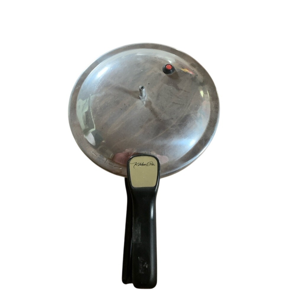 KitchenAid Silver‎ Pressure Cooker Lid with Black Handle
